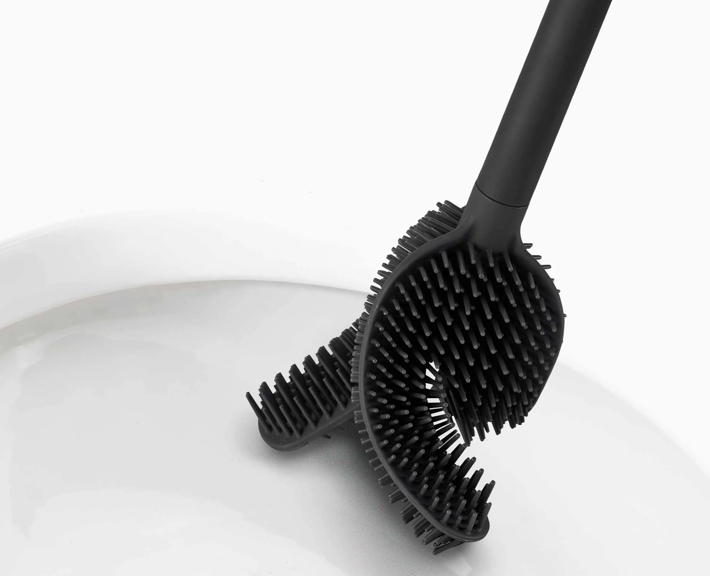 Brosse WC Anti Gouttes Noir Mat Flex™ 360