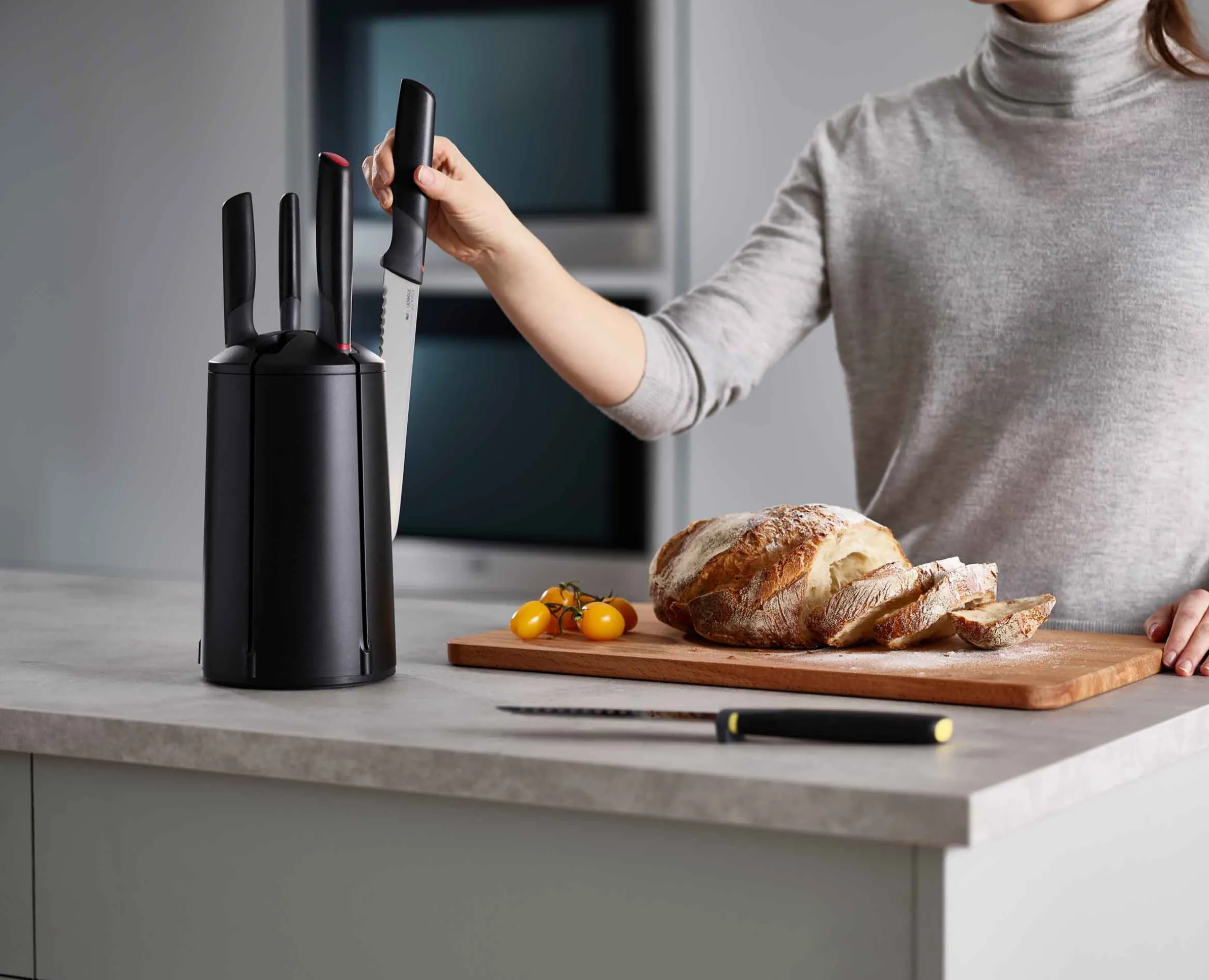Carrousel de 5 Couteaux de Cuisine Multicolores Elevate™