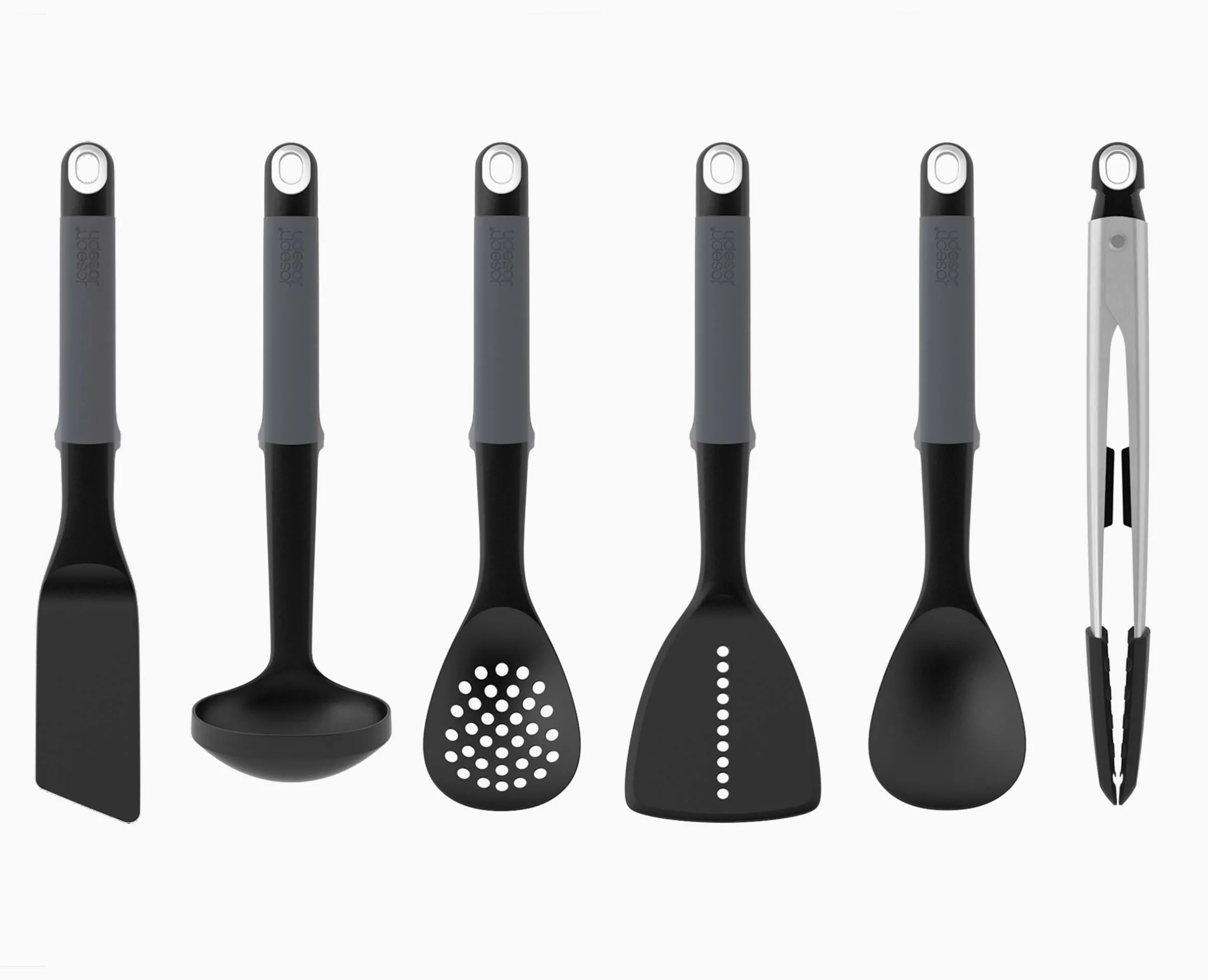 Carrousel de 6 Ustensiles de Cuisine avec Pinces Gris Elevate™