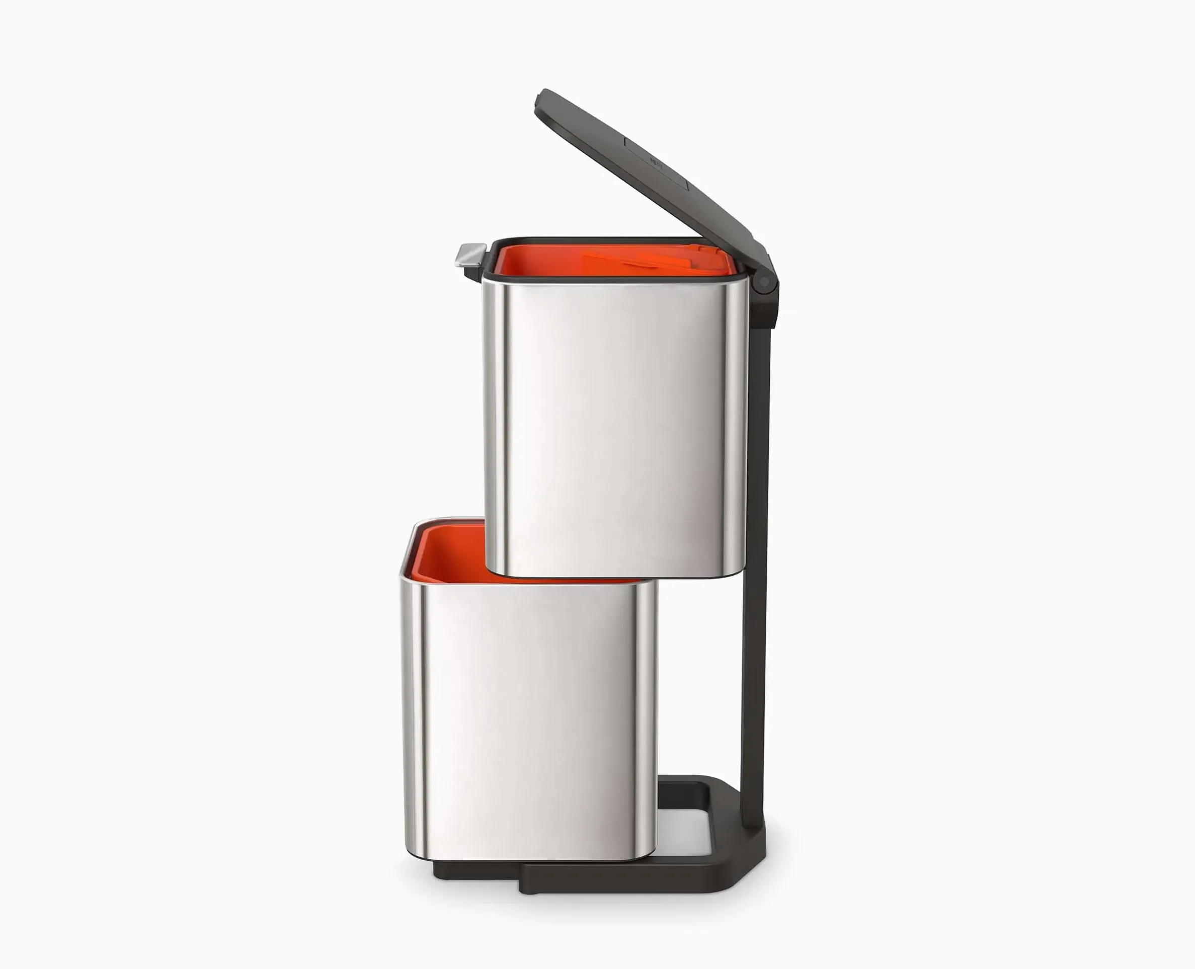 Kit de démarrage poubelle de tri sélectif en acier inoxydable Totem Max 60L