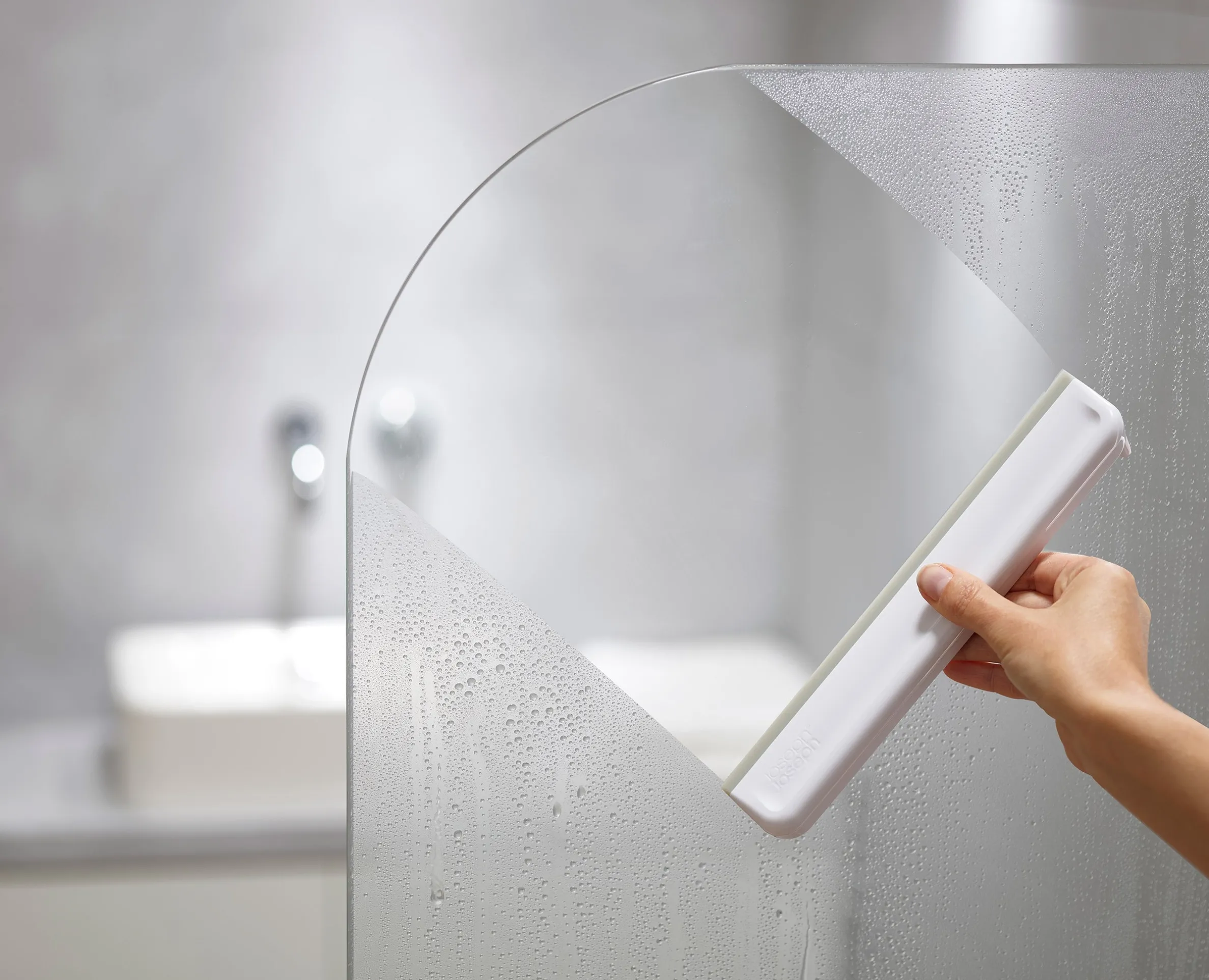Lot de 2 Raclettes de Douche Grises Claires EasyStore™