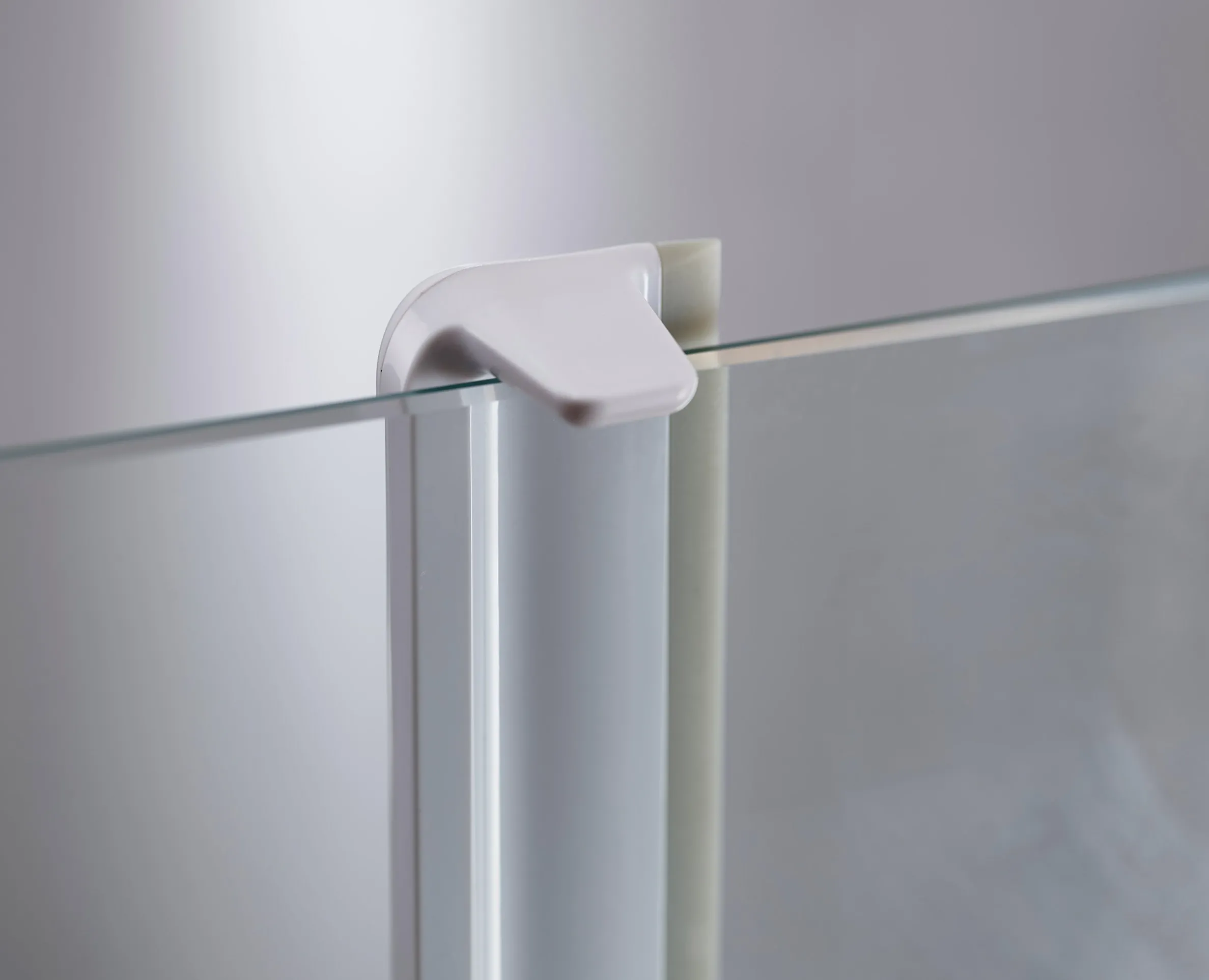Lot de 2 Raclettes de Douche Grises Claires EasyStore™