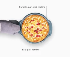 Moule à gâteau rond antiadhésif bleu Nest™ Bake, 23 cm