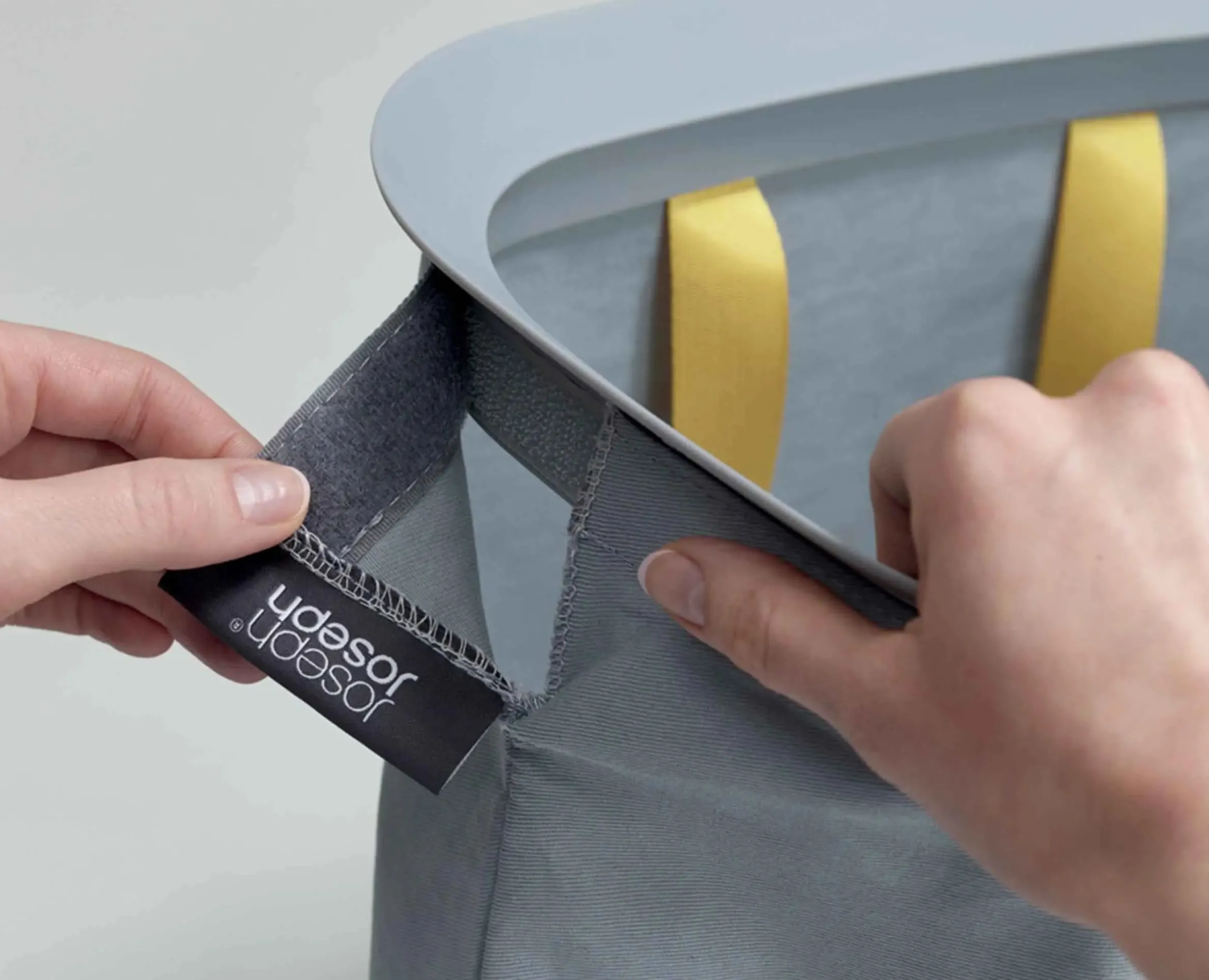 Panier à Linge Deux Compartiments 60L Tota Gris