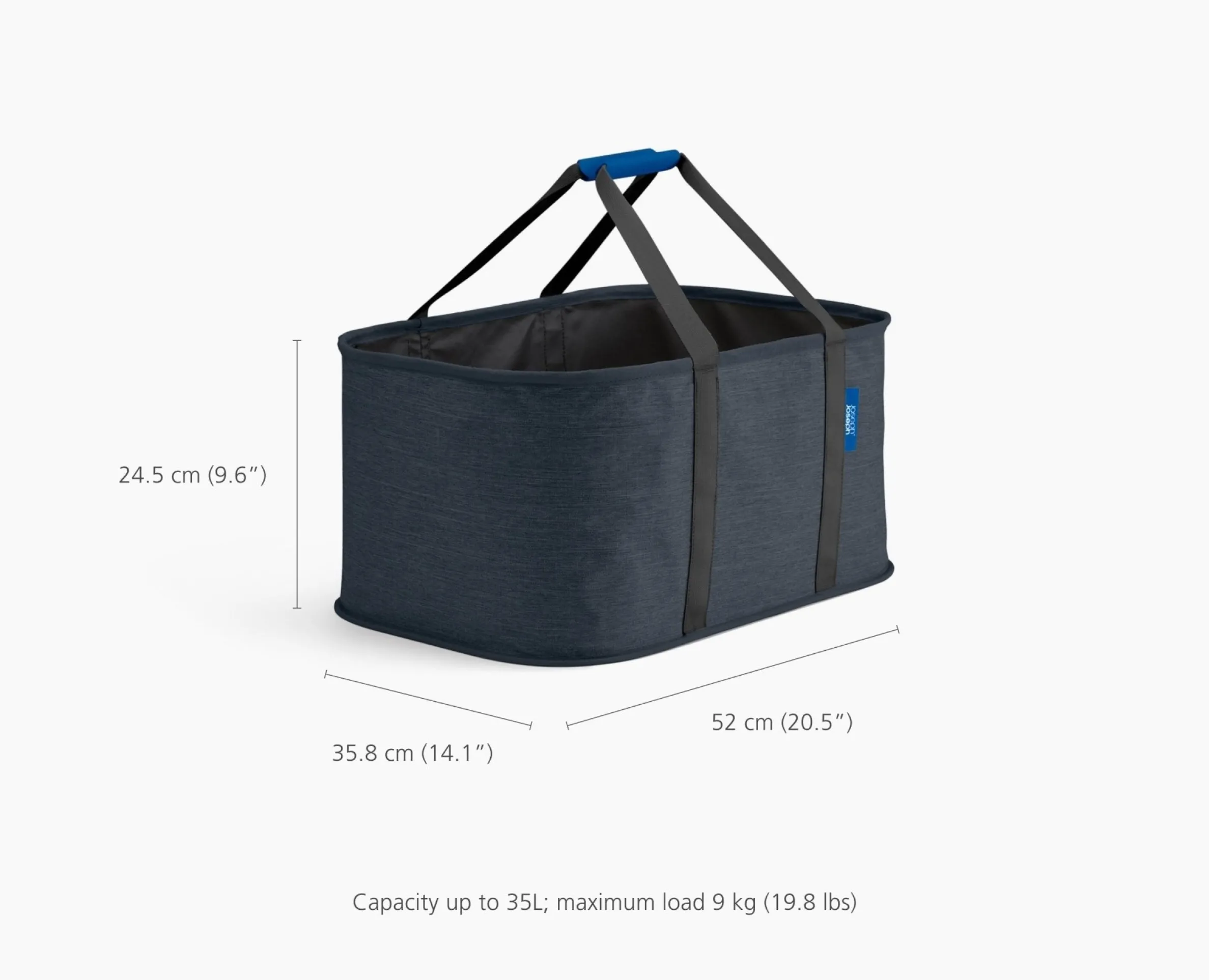 Panier à Linge Pliable 35L Noir Hold-All™