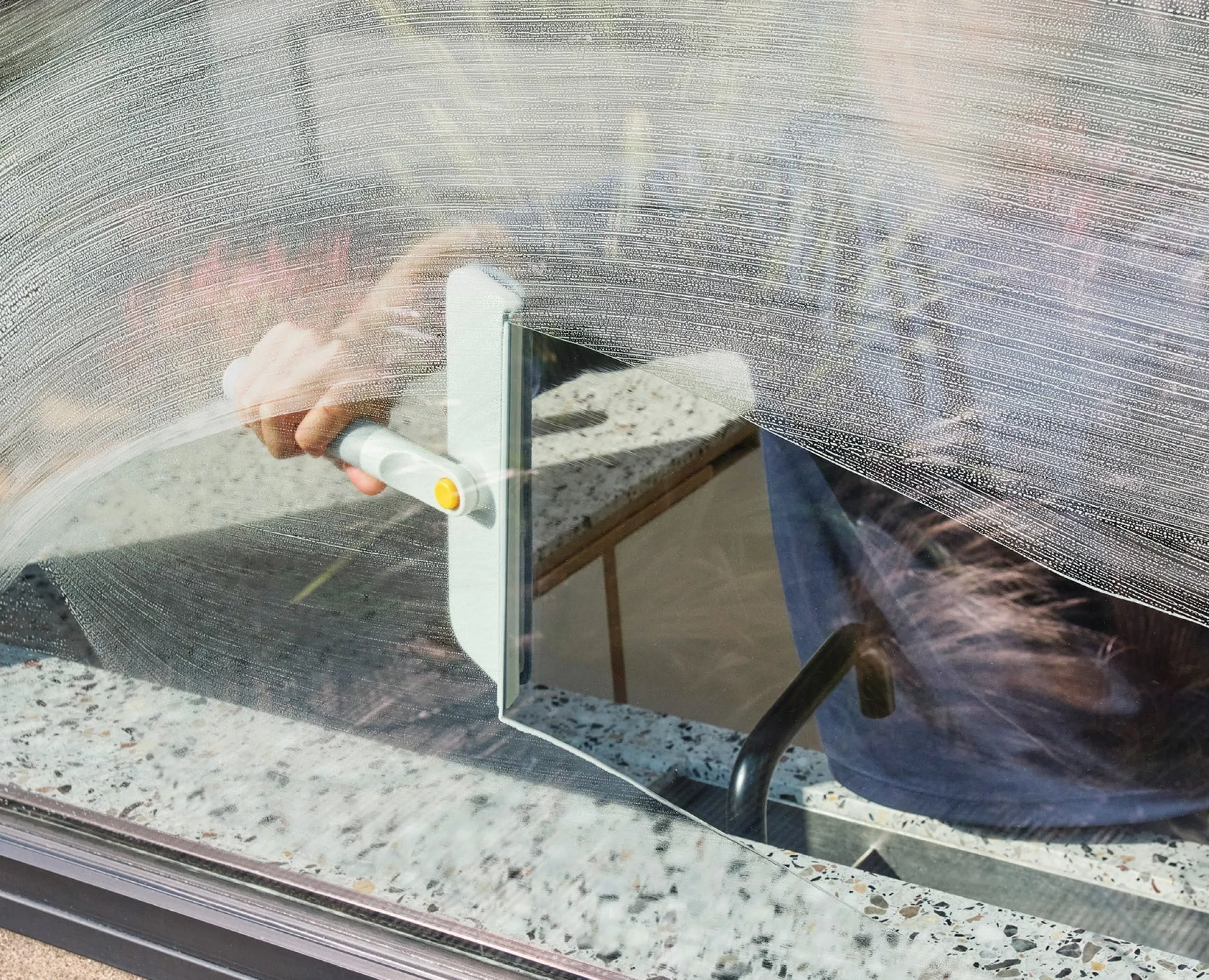 Raclette pour Vitres avec Microfibre 2-en-1 CleanTech™