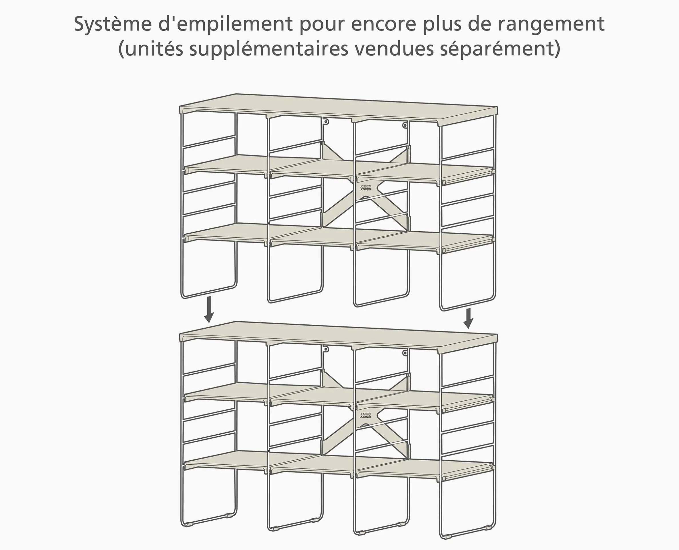 Range Chaussures Ajustable Écru Triple Level™ Plus