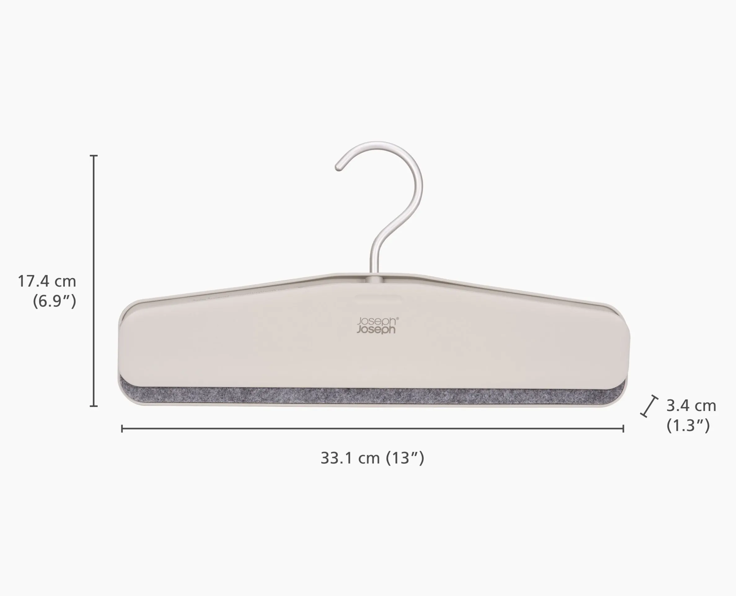 Set de 2 cintres écrus pour jupes et pantalons Orderly™ Easy-grip