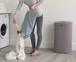 Set de 2 paniers à linge avec Tota 60L et Hold-All 35L Gris