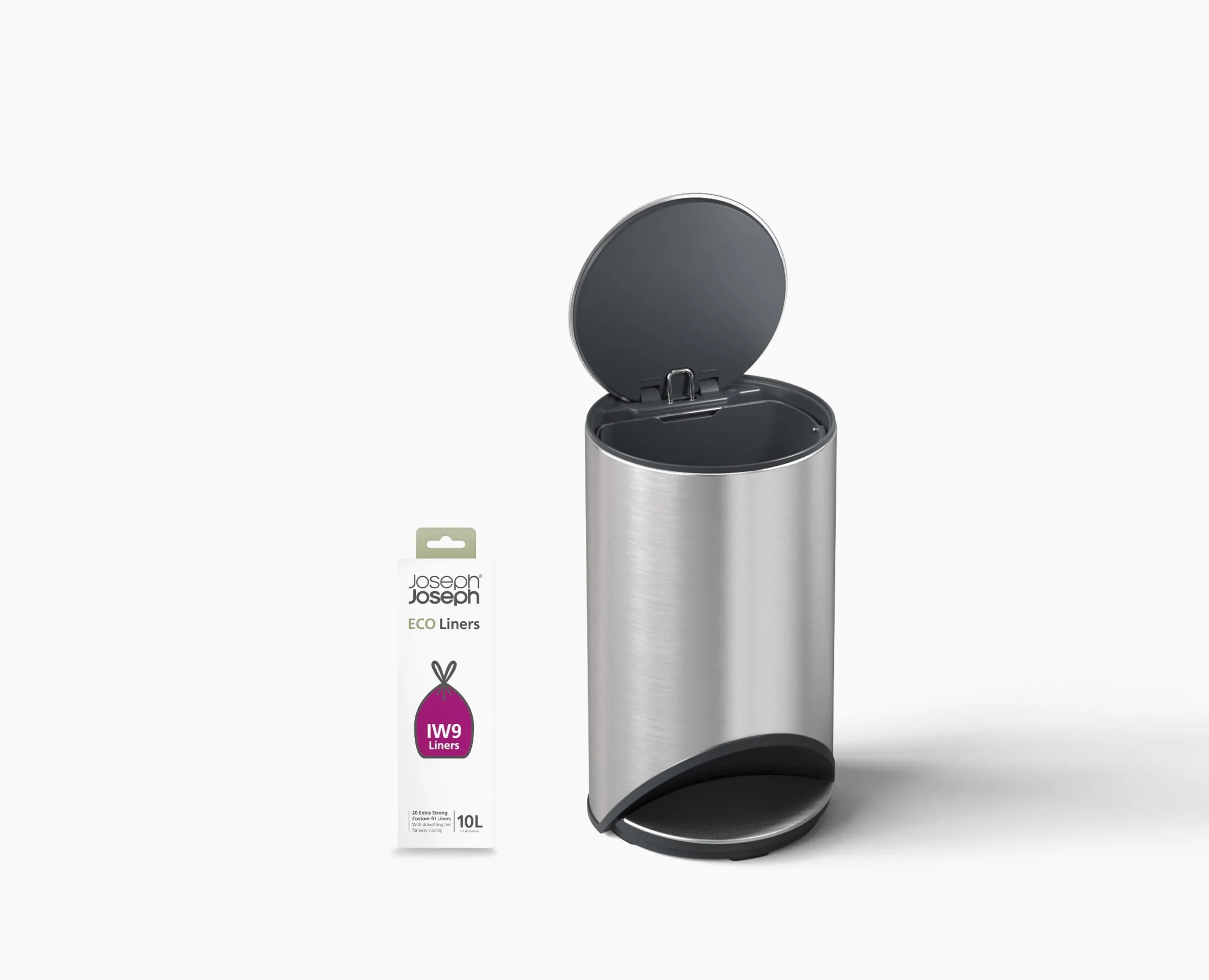 Set De Démarrage Arc™ 10L Pour Poubelle À Pédale En Acier Inoxydable, Ouverture Facile