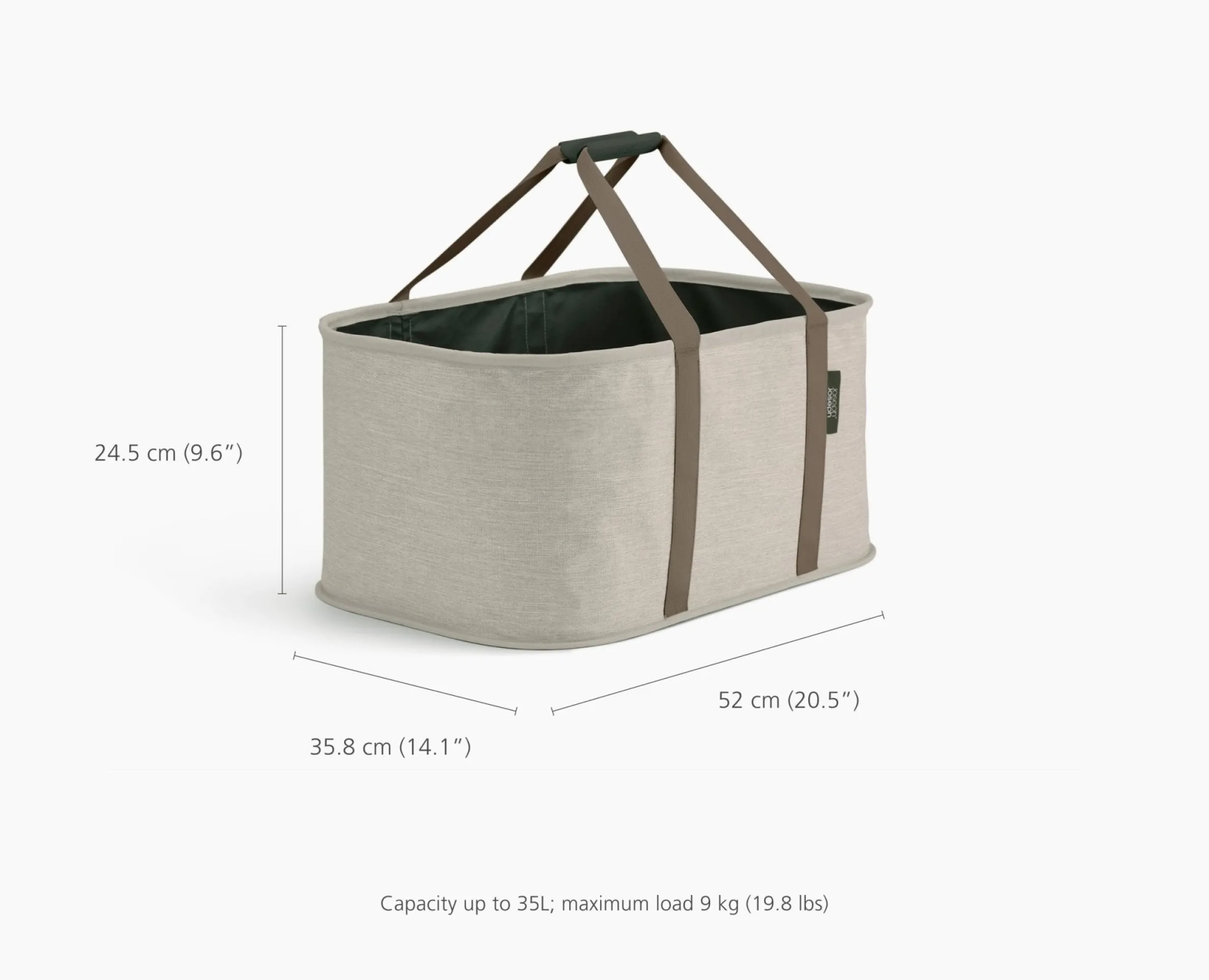 Set de Paniers à Linge 90L Tota Trio et Panier Pliable Hold-All™ 35L Écru
